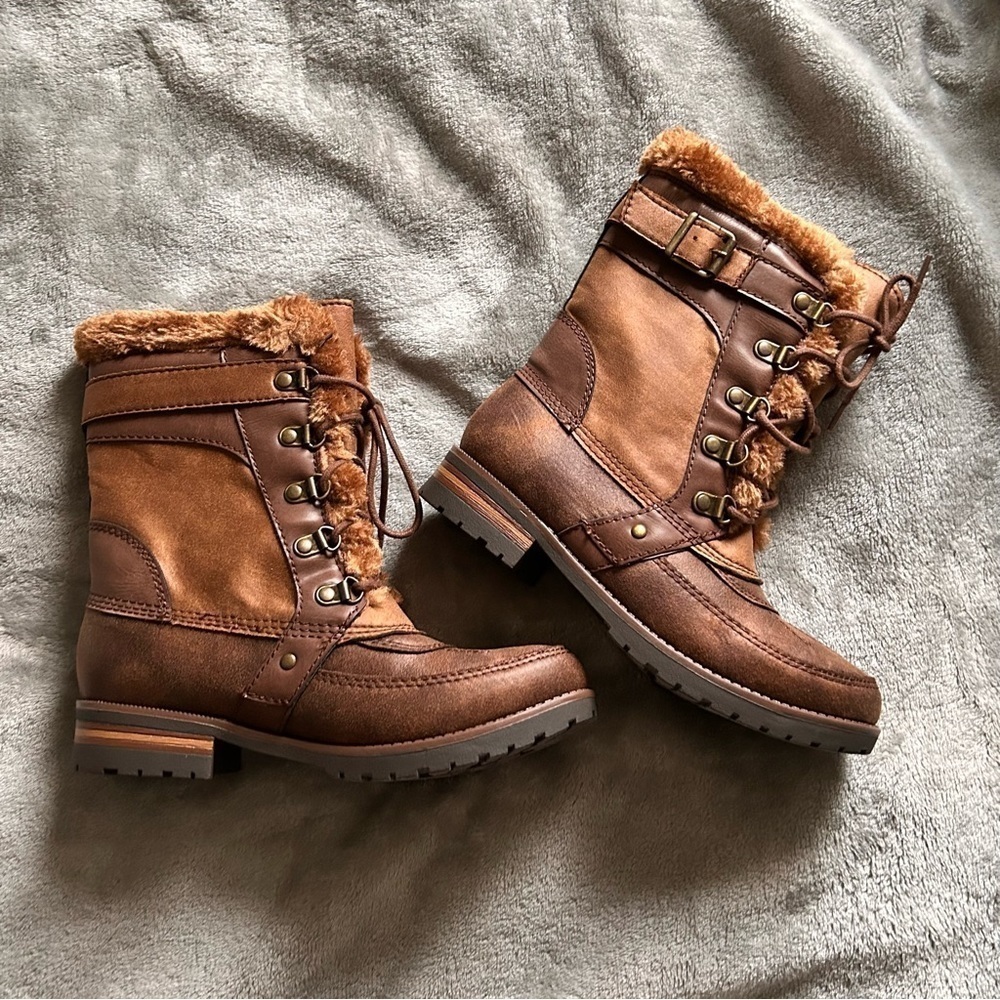 Rock and Candy Danlea Boots Brown Women Size 6 NWOT